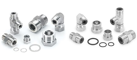 Steel and Stainless Steel Fittings and Adapters from Parker